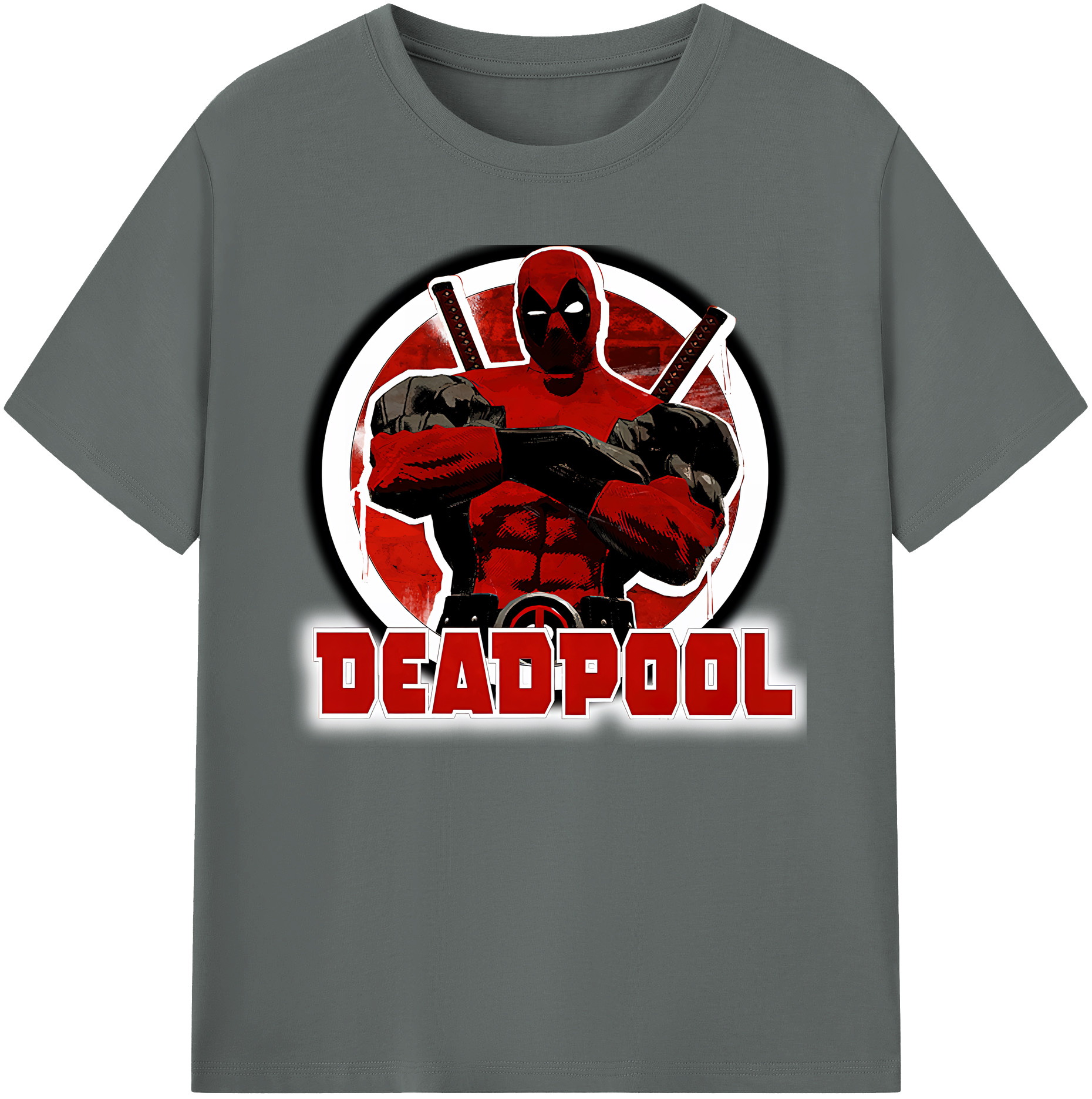 （画像用） Deadpool デッドプール 綿100％ メンズ半袖Tシャツ｜肌触りやわらか＆通気性